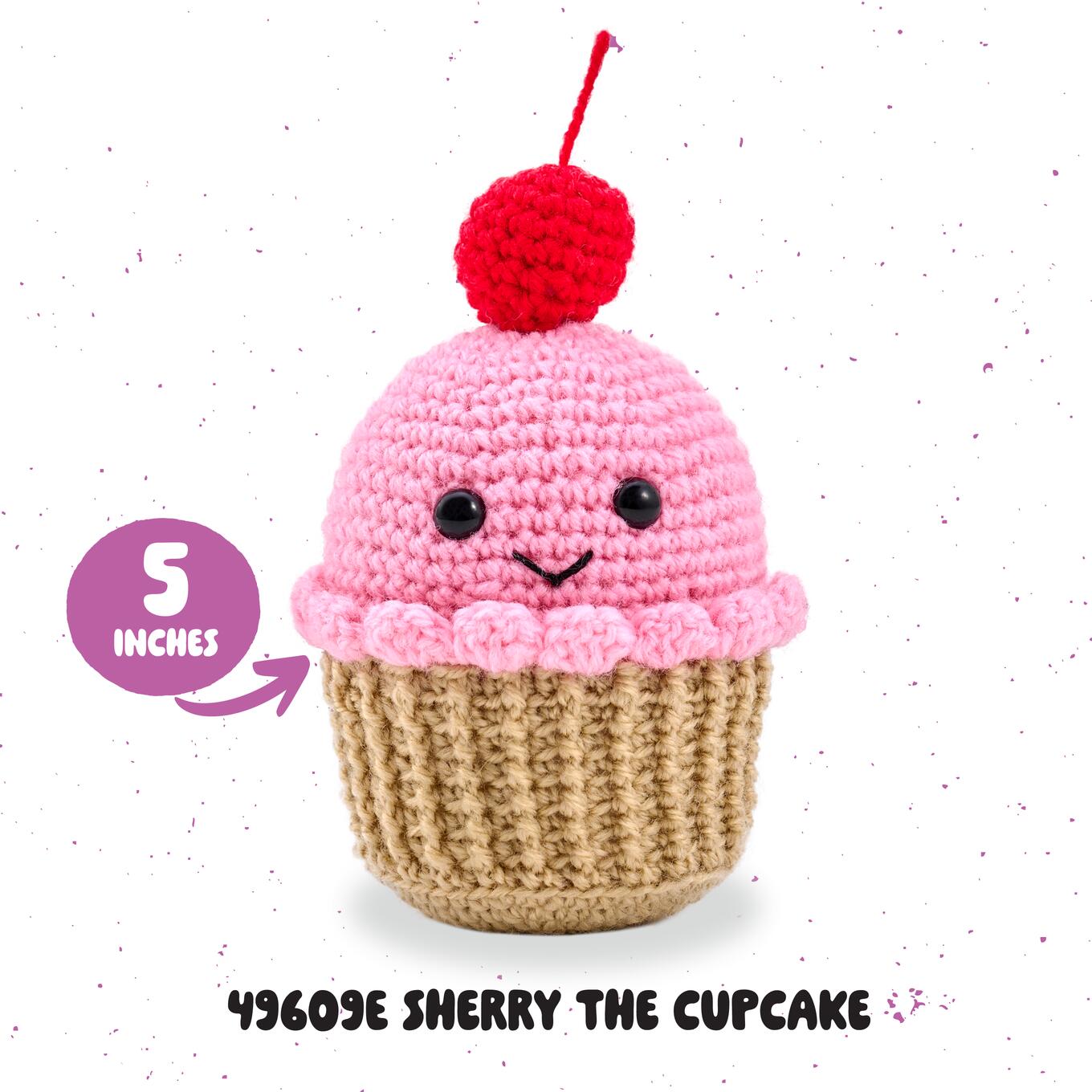 Bucilla ® Amigurumi Crochet Kit - Sherry the Cupcake - 49609E