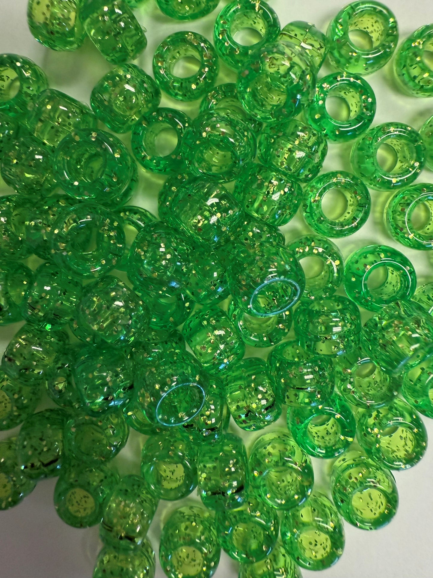 Pony Beads 6 x 9mm Sparkle Colors Pkg 1000 750V