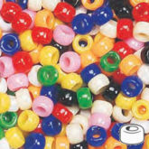 Mini Pony Beads 6.5 x 4mm Opaque Multi 2300 Pieces 1651SV076 - Creative Wholesale