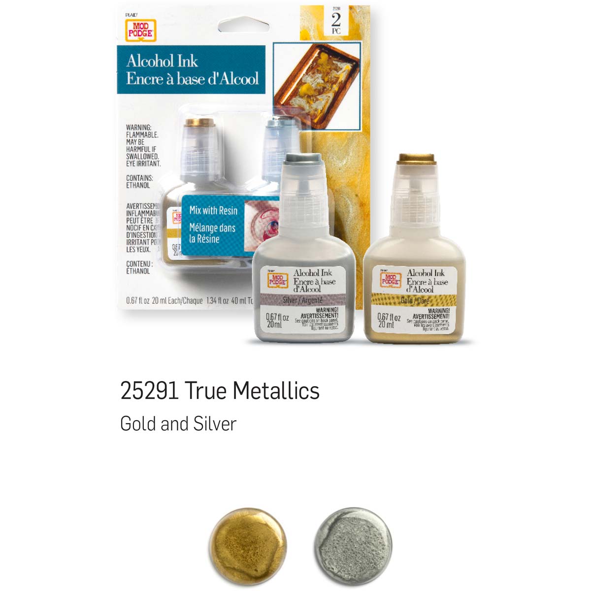 Mod Podge ® Alcohol Ink Set - Metallics, 2 pc. - 25291 Discontinued