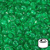 Pony Beads 6 x 9mm Transparent Colors Pkg 1000 750V