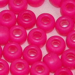 Pony Beads 6 X 9mm, Frosted/Matte Colors Pkg 1000 - Creative Wholesale