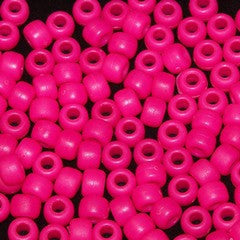 Pony Beads 6 X 9mm, Frosted/Matte Colors Pkg 1000 - Creative Wholesale