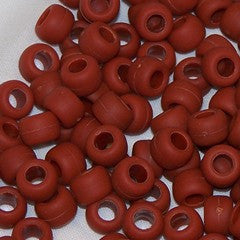 Pony Beads 6 X 9mm, Frosted/Matte Colors Pkg 1000 - Creative Wholesale