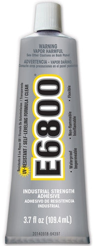 E6800 UV Resistant Glue Clear 3.7oz Tube #260011 (2 Tubes) – Creative  Wholesale