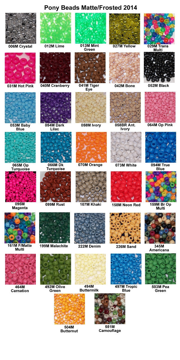 OUTLET 250g Pony Beads, 9 mm, Black (111-49017-09x09-23980) –