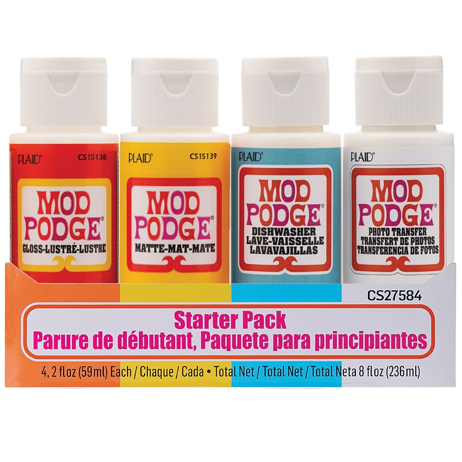 Mod Podge 4 Piece Decoupage Starter Set, 2 fl oz, Other