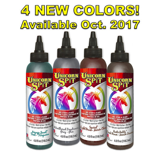 Unicorn Spit adding 4 new colors October 2017