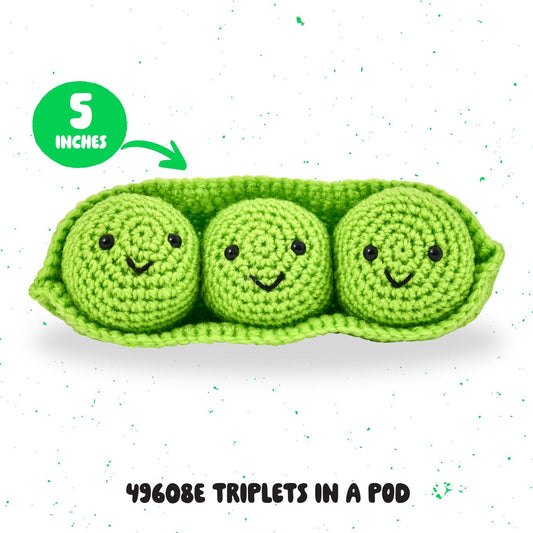 Bucilla ® Amigurumi Crochet Kit - Triplets in a Pod - 49608E