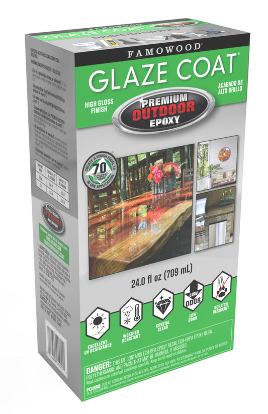 Famowood Glaze Coat Premium Outdoor Clear 24 oz Kit 5054020