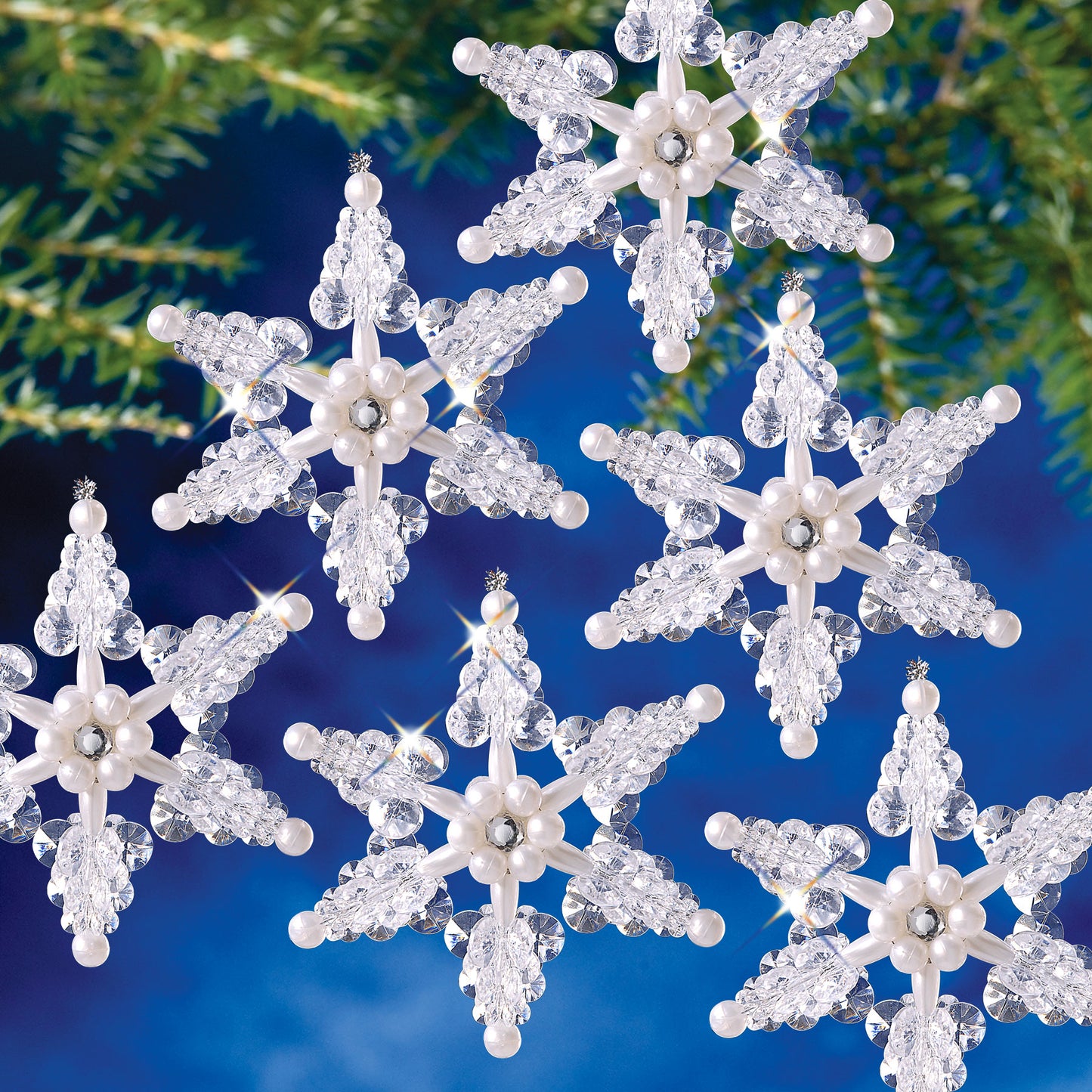 Beadery Holiday Ornament Kit Crystal Iceflake 7002