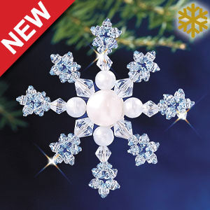 Beadery Holiday Ornament Kit Azure Snowflake 7006