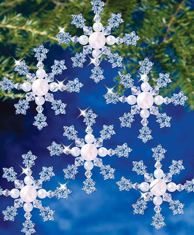 Beadery Holiday Ornament Kit Azure Snowflake 7006