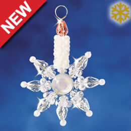 Beadery Holiday Ornament Kit Snowflake Candle 7008