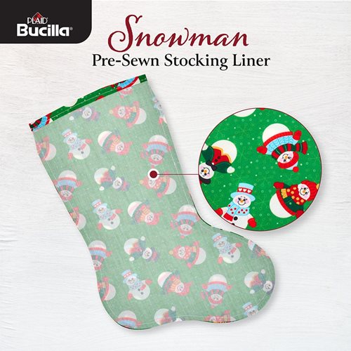 Bucilla ® Seasonal - Stocking Liner - Snowman - 89674E