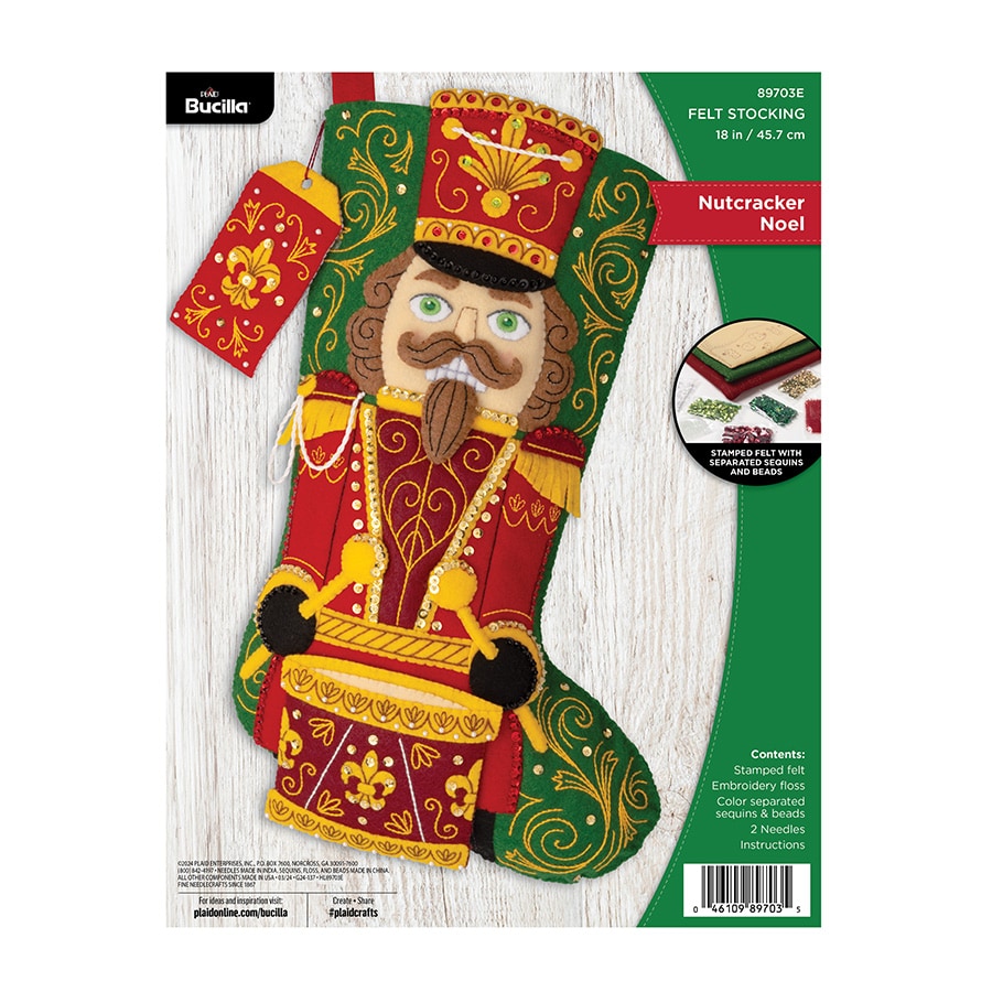 Bucilla ® Seasonal - Felt - Stocking Kits - Nutcracker Noel - 89703E