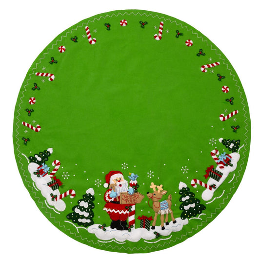 Bucilla ® Seasonal - Felt Tree Skirt - North Pole This Way - 89744E
