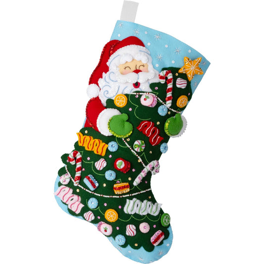Bucilla ® Seasonal - Felt - Stocking Kits - Santa's Candy Christmas - 89766E