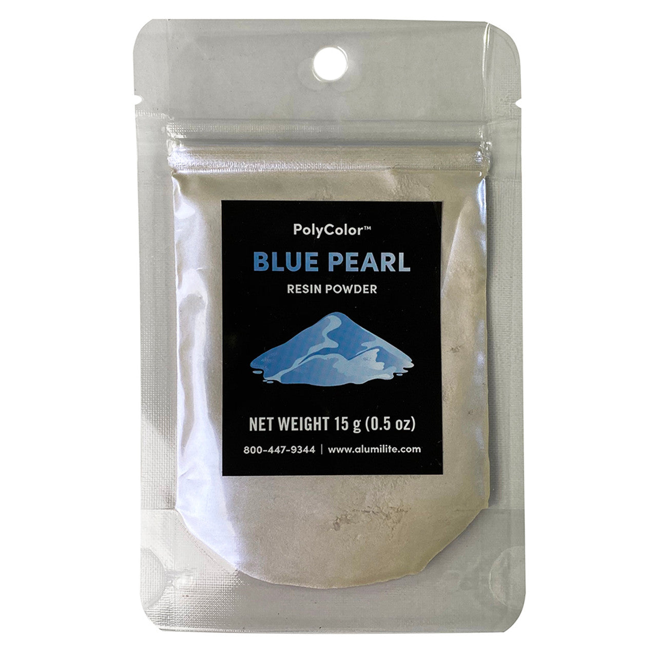 Polycolor Resin Powder Blue Pearl 15 Gram Bag (0.5 oz) AL31037