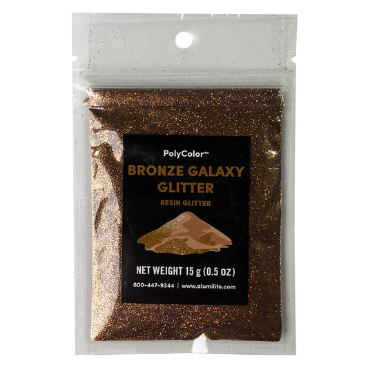 Polycolor Resin Powder Bronze Galaxy Glitter 15 Gram Bag (0.5 oz)  AL31069