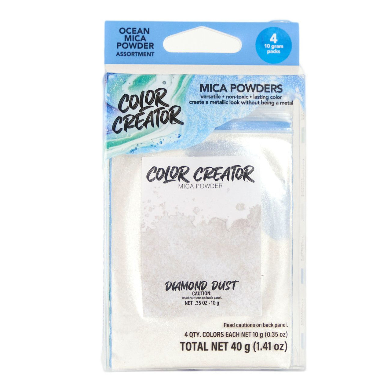 Color Creator Resin Pigment Powder 4 pk Ocean  CCRPPOC4PK