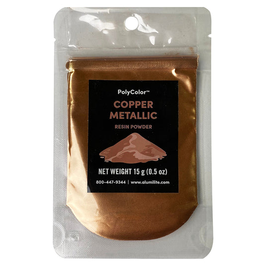 Polycolor Resin Powder Copper Metallic 15 Gram Bag (0.5 oz) AL31051