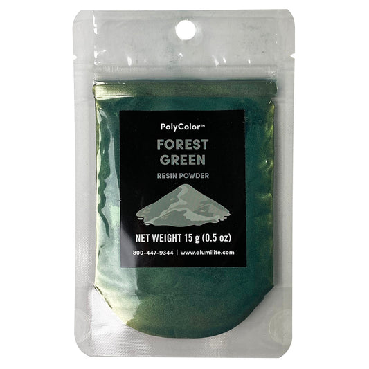 Polycolor Resin Powder Forest Green 15 Gram Bag (0.5 oz) AL31027