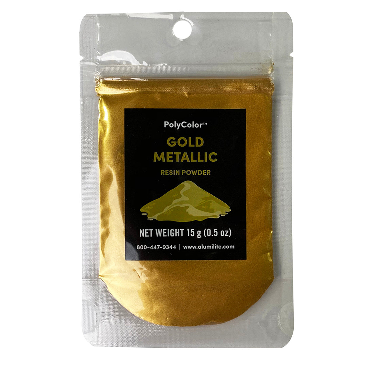 Polycolor Resin Powder Gold Metallic 15 G Bag (0.5 oz)  AL31009-15G
