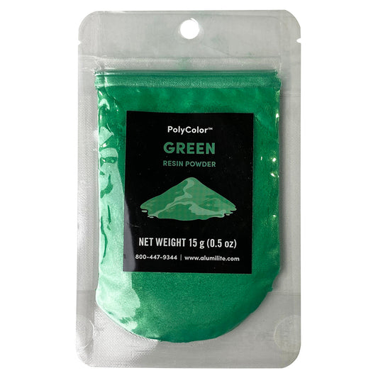 Polycolor Resin Powder Green 15 Gram Bag (0.5 oz) AL31025