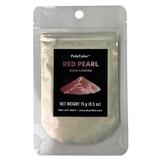 Polycolor Resin Powder Red Pearl 15 Gram Bag (0.5 oz) AL31041