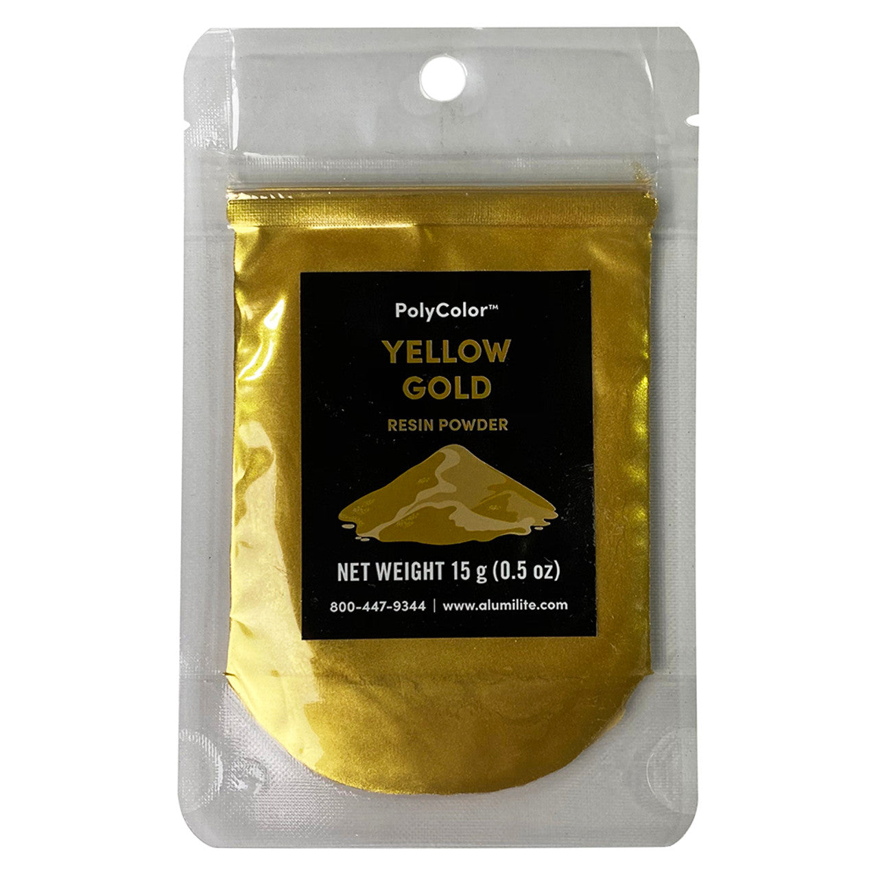 Polycolor Resin Powder Yellow Gold 15 Gram Bag (0.5 oz) AL31011 ...