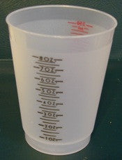 Mixing Cup Graduated 10 oz, 25 per case   1031C - Creative Wholesale
