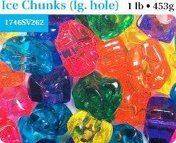 Ice Nuggets/Chunks Bright Jelly Multi 25mm #1746SV262 - Creative Wholesale