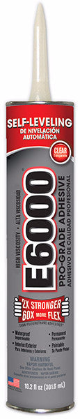E6000 Glue Clear HV 10.2 oz Cartridge, 12/Case #222011C - Creative Wholesale