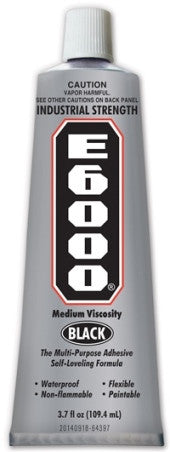 E6000® Glue Black Med Viscosity 3.7oz tube 230031 - Creative Wholesale