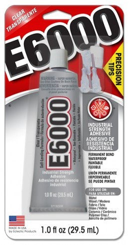 E6000® Glue Clear Low Visc. 1oz w/precision tips Case/6 #231020C - Creative Wholesale