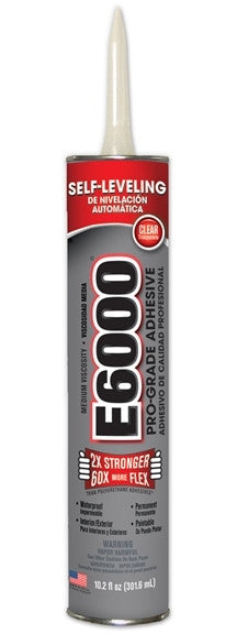 E6000 Glue Clear Medium Viscosity 10.2 oz Cartridge #232021 - Creative Wholesale
