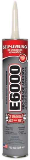 E6000 Glue Black MV 10.2 oz Cartridge #232031 - Creative Wholesale