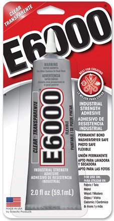 E6000 CRAFT Glue Clear 2 ounce Tube 6 Per Case  #237032C - Creative Wholesale