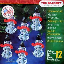 Beadery Holiday Ornament Kit Faceted Snowman 5978 - Creative Wholesale