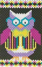 Beaded Banner Kit Hootie Owl  #7238 - Creative Wholesale