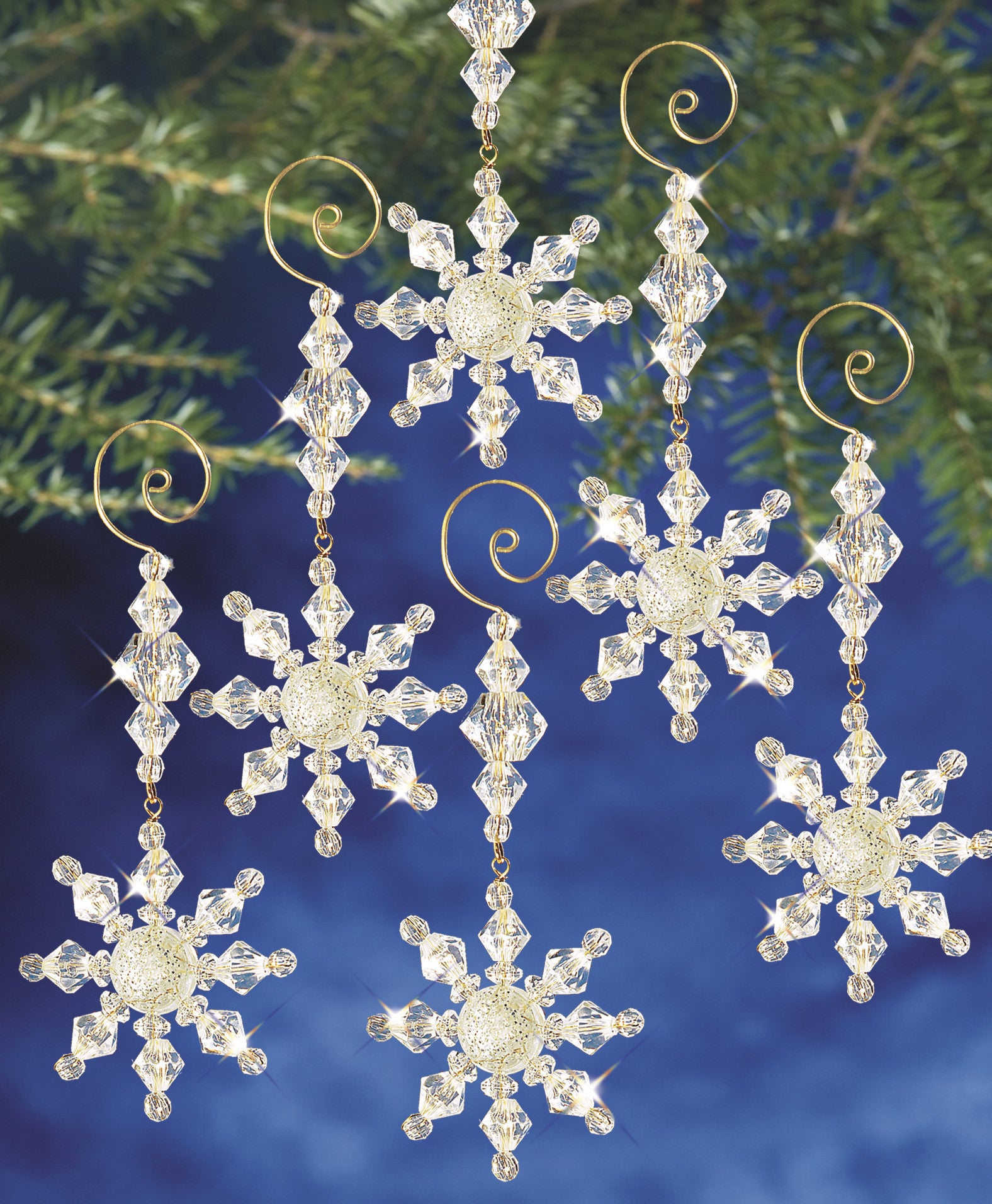 Beadery Holiday Ornament Kit Snow Crystal Dangler #7332 - Creative Wholesale