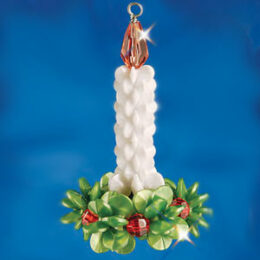 Beadery Holiday Ornament Kit Candle Wreath 7464