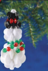 Beadery Holiday Ornament Kit Snowman Ornament 7480