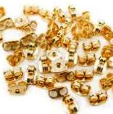 Earring Clutch Back Hamilton Gold 144/Pkg 7605G (CLOSEOUT)