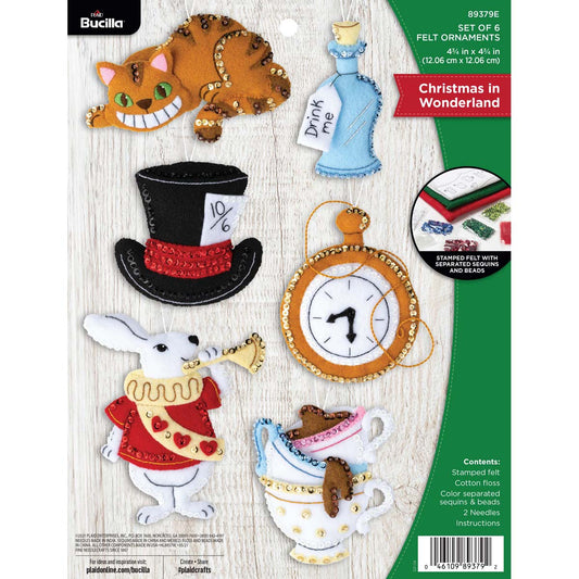 Bucilla ® Seasonal - Felt - Ornament Kits - Christmas in Wonderland  89379E