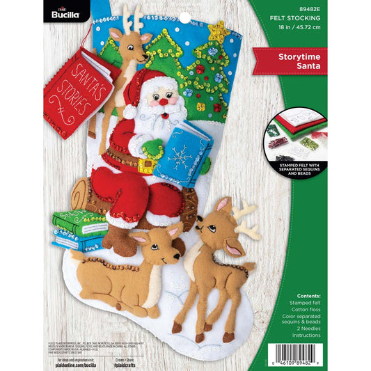 Bucilla ® Seasonal - Felt - Stocking Kits - Story Time Santa 89482E