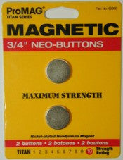 Magnet Neo Button 3/4" X 1/16" Pkg  of 2    60002P - Creative Wholesale