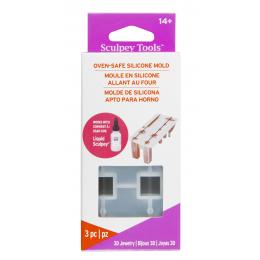 Sculpey Tools™ Oven-Safe Molds: 3D Jewelry APM64