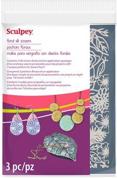 Sculpey Floral Silk Screens #AS2003 - Creative Wholesale